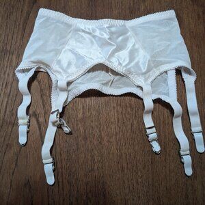 Secrets In Lace "Romance" Garter Belt White Medium Vintage